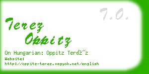 terez oppitz business card